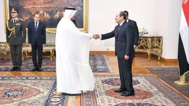 Photo of الرئيس السيسي يتسلم أوراق اعتماد سفير دولة قطر
